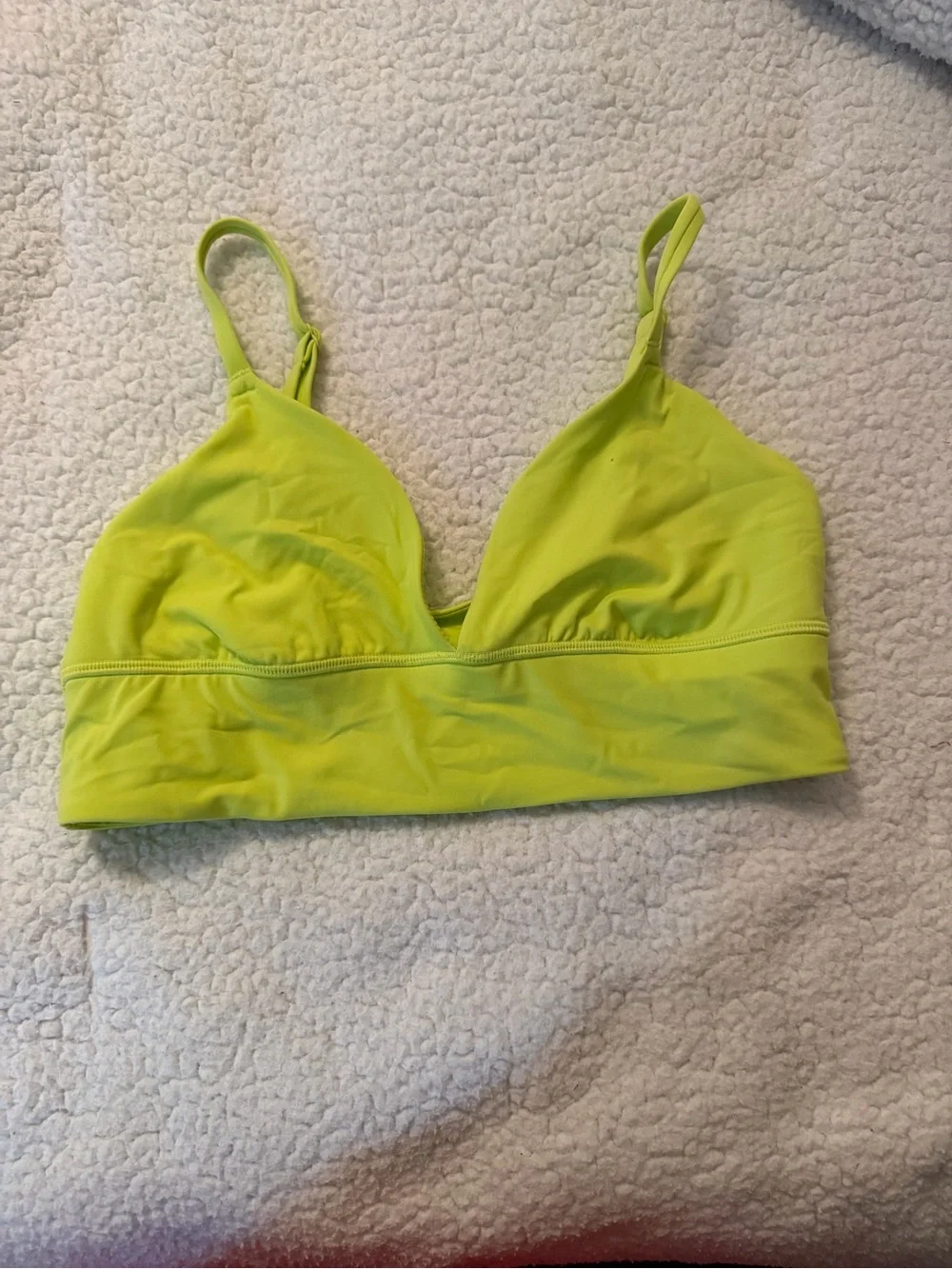 SKIMS Lime Green Triangle Bralette - Picture 2 of 4